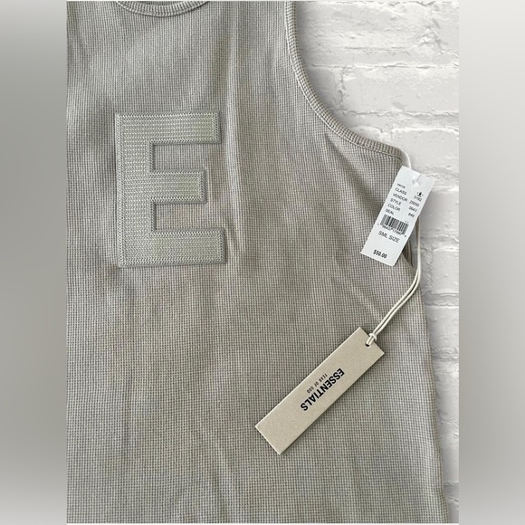 Fear of God Essentials Waffle Tank ‘Seal’ - Picture 5 of 8